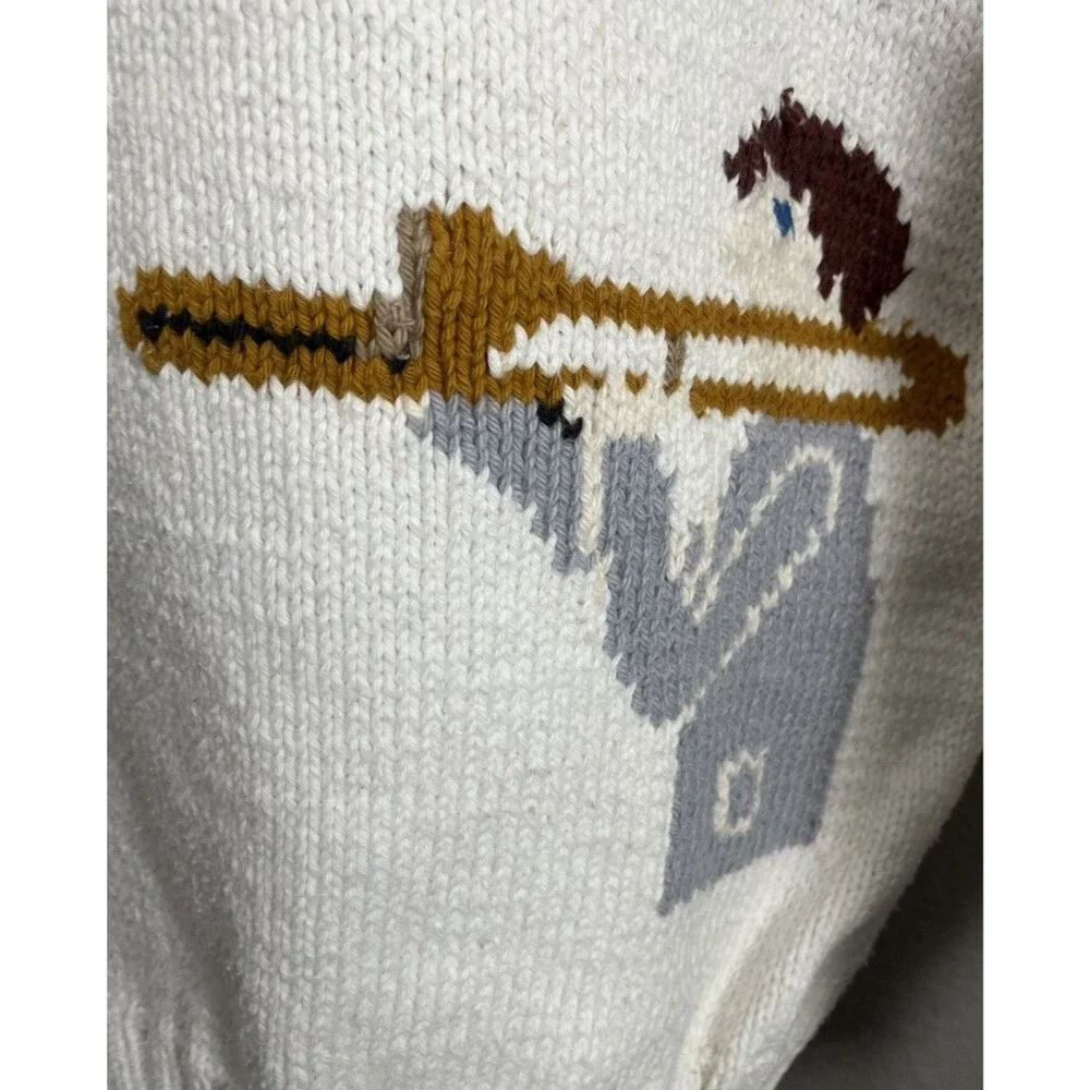 Peter Elliot Women's M? Musician Musical Notes Cotton Sweater *READ* - Picture 4 of 13